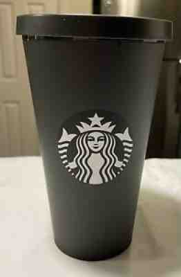 Starbucks Matte Black 16 OZ Venti Plastic Insulated Tumbler Cup NO STRAW - Sold on eBay Aug 14, 2021 for $27.00