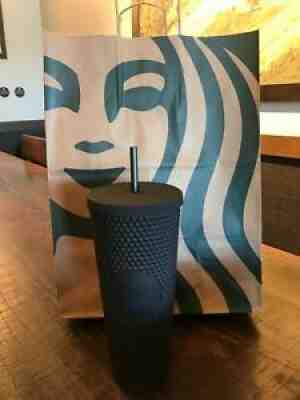 NEW Starbucks 2021 Limited Edition Studded Tumbler Cup Matte Black 24 Oz VENTI - Sold on eBay Jul 05, 2021 for $27.00