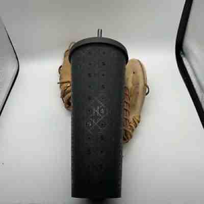 RARE Starbucks Black Matte Star and S Logo 24oz Venti Cold Tumbler With Straw - Sold on eBay Sep 01, 2021 for $74.99
