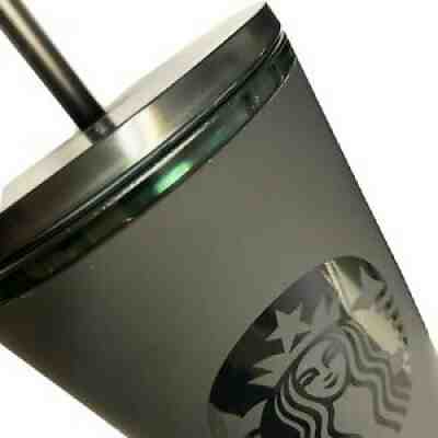 Starbucks Matte Black Grande Plastic Cold Cup Tumbler (16oz) - Sold on eBay Sep 09, 2021 for $27.99
