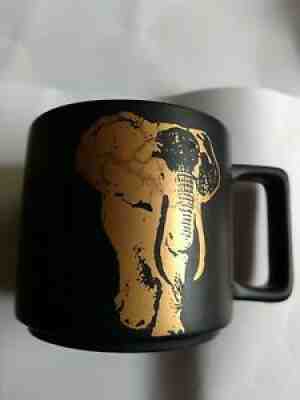 STARBUCKS KENYA ELEPHANT 2016 Coffee Mug Black Matte Finish Gold 14 ozÂ  - Sold on eBay Jun 17, 2021 for $9.99