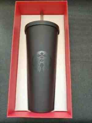 STARBUCKS 2014 BLACK MATTE ACRYLIC COLD CUP TUMBLER VENTI 24 OZ RARE HTF - Sold on eBay Jul 09, 2021 for $240.00