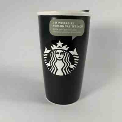 2016 STARBUCKS MATTE BLACK WHITE SIREN MERMAID CERAMIC TUMBLER 12 OZ - Sold on eBay Jun 20, 2021 for $10.00