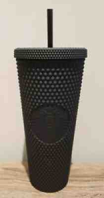 Starbucks MATTE BLACK Soft-Touch Studded Bling Tumbler- Venti/24oz- LIMITED EDT - Sold on eBay Sep 10, 2021 for $36.00