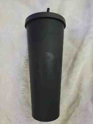 Starbucks 2014 Black Matte Acrilic Cold Cup Tumbler Venti w/ Straw 24oz Rare - Sold on eBay Aug 07, 2021 for $94.77