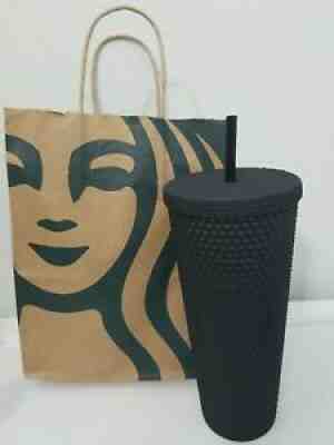 NEW Starbucks 2021 - Studded Cold Cup Tumbler - Venti - Matte Black- 24 Oz - Sold on eBay Sep 10, 2021 for $39.99