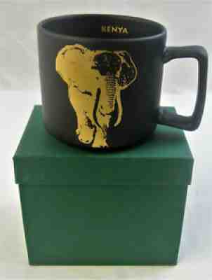 2016 Starbucks Kenya Gold Rare Elephant on Black Matte Cup Mug, 14 fl oz NIB NWT - Sold on eBay Jul 13, 2021 for $24.99
