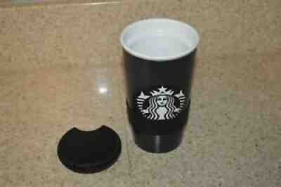 2016 STARBUCKS MATTE BLACK WHITE SIREN MERMAID CERAMIC TUMBLER 12 OZ - Sold on eBay Jul 01, 2021 for $12.99
