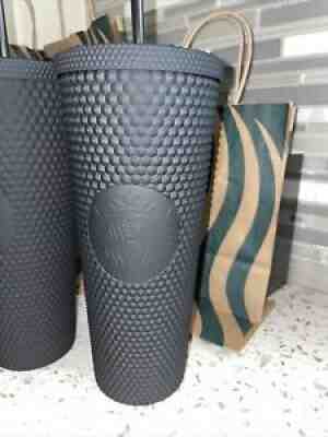 STARBUCKS 24 Oz. Acrylic VENTI Cold Cup Tumbler STUDDED MATTE BLACK SIREN New - Sold on eBay Jul 20, 2021 for $17.20