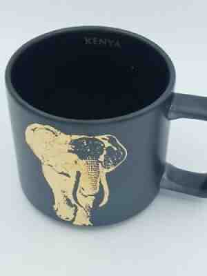 Starbucks Matte Edition Kenya Elephant Coffee Mug Cup, 14oz - 2016 Black Matte - Sold on eBay Aug 30, 2021 for $14.99