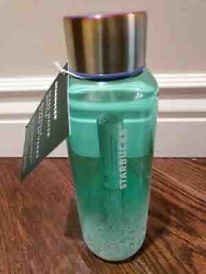Starbucks 2021 Summer Teal Waves 20 Oz Glass Water Bottle - Sold on eBay Jul 12, 2021 for $28.99