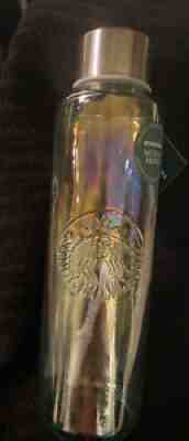 Starbucks Recycled Glass Water Bottle 22oz Rainbow Iridescent- 2021 NWT - Sold on eBay Jul 22, 2021 for $22.99