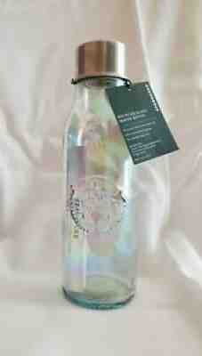 STARBUCKS Recycled Glass Water Bottle 20oz Rainbow Iridescent BRAND NEW - Sold on eBay Aug 24, 2021 for $19.99
