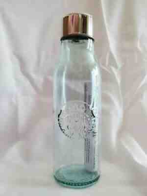 NEW STARBUCKS Recycled Glass Water Bottle Siren Embossed 20oz Made in Spain - Sold on eBay Aug 17, 2021 for $19.99