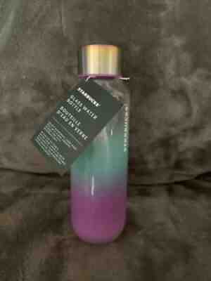 *Brand New with Tags* Starbucks Ombre Purple & Teal 20 Oz Glass Water Bottle - Sold on eBay Jul 04, 2021 for $9.00
