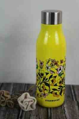 Starbucks Yellow Floral POPPY 20 oz Stainless Steel Insulated Water Bottle - Sold on eBay Aug 10, 2021 for $24.00