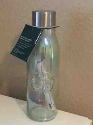 Starbucks Recycled Glass Water Bottle 20oz Rainbow Iridescent 2019 - Sold on eBay Aug 04, 2021 for $21.99