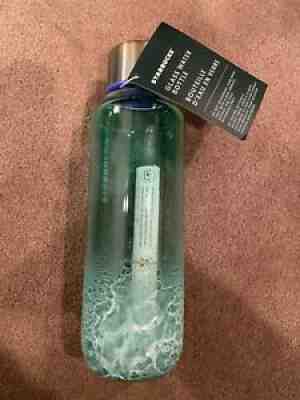 Starbucks 20 oz Summer Ocean Waves Glass Water Bottle | Summer 2021 Collection - Sold on eBay Sep 08, 2021 for $27.00