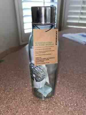 Rare Starbucks Recycled Glass Water Bottle Siren Embossed 20oz New - Sold on eBay Jul 11, 2021 for $14.50