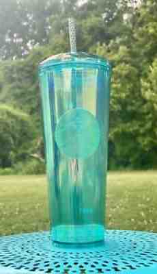 ð?¤NEW Starbucks 2021 Summer Turquoise Teal Blue Kaleidoscope Tumbler Cold 24ozð?¤ - Sold on eBay Jun 28, 2021 for $33.00