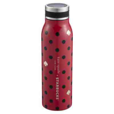 Starbucks 2020 Taiwan KATE SPADE Polka Dot Stainless Steel Water Bottle 15OZ - Sold on eBay Sep 09, 2021 for $56.00