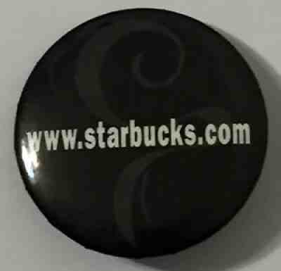 Vintage 90s www Starbucks com Employee Button Pin Pinback Badge Promo Coffee - Sold on eBay Jul 23, 2021 for $14.99