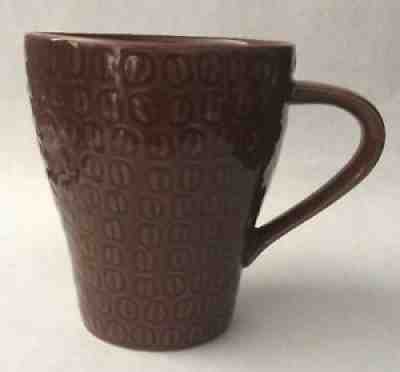 Starbucks Mug Cup 2008 Stockholm Embossed Dark Brown Coffee Beans 12 oz Mint - Sold on eBay Aug 02, 2021 for $7.99