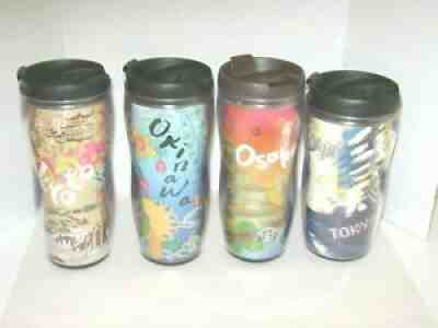 (4) Starbucks Japan Plastic Tumblers Okinawa  Osaka, Tokyo, Kyoto - Sold on eBay Jul 11, 2021 for $27.95