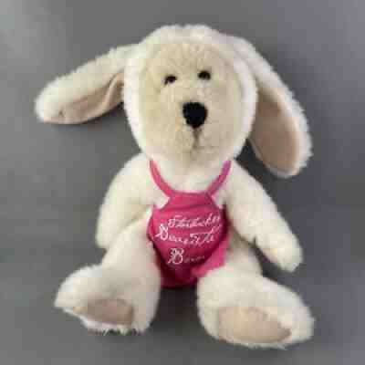 STARBUCKS COFFEE BEARISTA BEAR BUNNY PINK APRON 1998 EASTER PLUSH - Sold on eBay Jul 26, 2021 for $14.99