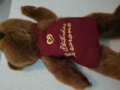 Starbucks Coffee Bearista Bear Bearona Apron Brown Plush Maroon 1998 Tag - Sold on eBay Jun 25, 2021 for $10.50