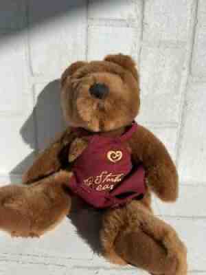 STARBUCKS COFFEE BEARISTA BEAR BEARONA APRON BROWN PLUSH MAROON 1998 - Sold on eBay Jul 25, 2021 for $17.00