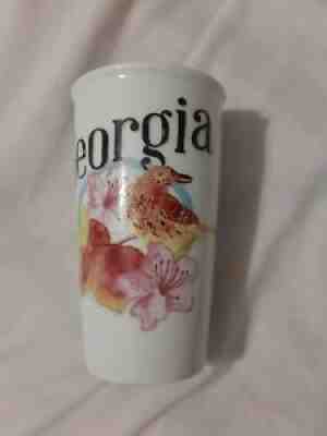 NEW Starbucks Georgia Bird Flowers Travel Double Wall Tumbler White 12oz - Sold on eBay Jul 09, 2021 for $49.99