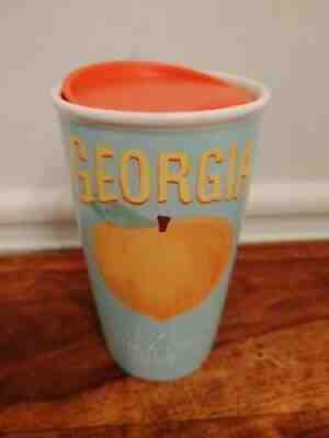 Starbucks Georgia Peach State Travel Mug 12 Oz. - Sold on eBay Jun 19, 2021 for $40.00