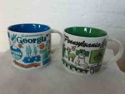 Starbucks Been There Series Georgia & Pennsylvania Coffee Tea Mug NWOT-Set of 2 - Sold on eBay Sep 10, 2021 for $29.99