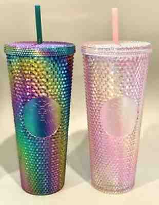 Starbucks Oil Slick AND Sakura Studded Tumbler Set [U.S Seller] - Sold on eBay Aug 12, 2021 for $189.90