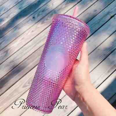 RARE STARBUCKS BLING CRYSTAL PINK SAKURA COLD CUP STUDDED 24oz. US Seller - Sold on eBay Aug 30, 2021 for $100.00