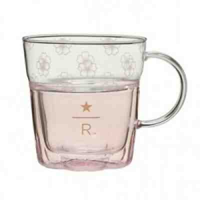 Starbucks ReserveÂ® Double Wall Glass Sakura 2021 296ml Pink Japan Original LTD - Sold on eBay Aug 17, 2021 for $97.39