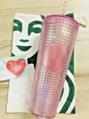STARBUCKS TUMBLER STUDDED PINK GRID DICHROIC 2021 SAKURA Cold cup 24oz. - Sold on eBay Jul 24, 2021 for $88.00
