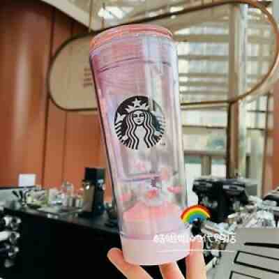 New 2020 China Starbucks Pink Sakura Cherry Small World Cat Led 10oz Water Cup - Sold on eBay Sep 04, 2021 for $79.99