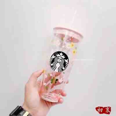 BNWT China Starbucks 2021 Sakura Season 20oz Double Wall Glass Straw Tumbler Cup - Sold on eBay Jun 29, 2021 for $72.99