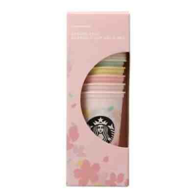 RARE Starbucks Reusable Cup 5PCS SET SAKURA 2020 473ml Exclusive to Japan #DHL - Sold on eBay Aug 22, 2021 for $69.89