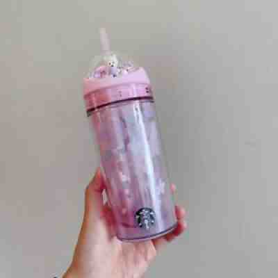 Brand New 2021 China Starbucks Sakura Revolving Ball Plastic 12oz Straw Cup - Sold on eBay Aug 17, 2021 for $65.99