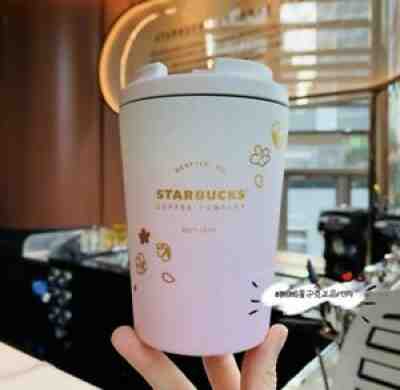New Starbucks 2021 China Pink Sakura 13oz Stainless Steel Desktop Cup Tumbler - Sold on eBay Sep 03, 2021 for $60.00