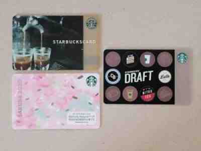 lot 3: Starbucks Card 2002 Japan Double Shot 2020 Sakura 2019 Taiwan Nitro Draft - Sold on eBay Sep 11, 2021 for $57.00