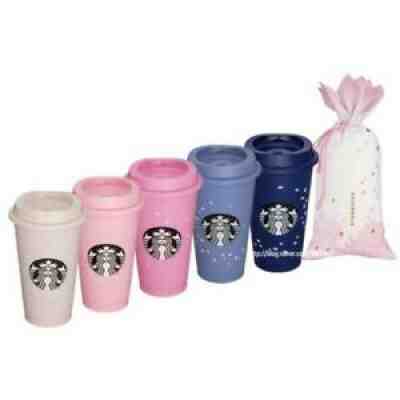 Starbucks Sakura Reusable Cup Set of 5 Cherry Blossom w/ Matching Pouch asia - Sold on eBay Aug 28, 2021 for $55.00