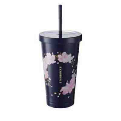 Starbucks Taiwan cherry blossom sakura ss cold togo cup 16oz - blue - Sold on eBay Jul 13, 2021 for $50.00