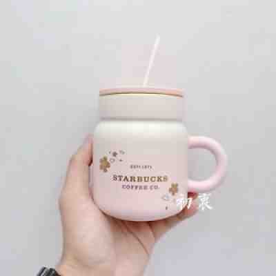 New China Starbucks 2021 Pink Sakura 14oz Mason Ceramic Straw Cup Mug - Sold on eBay Jun 20, 2021 for $49.99