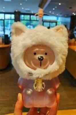 2021 Starbucks Cup Sakura Cat Headgear Cute Bear Glass Straw Cup Limited Edition - Sold on eBay Jun 28, 2021 for $49.99