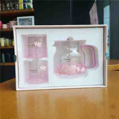 Starbucks summer new product 570ml pink Sakura glass pot set gift box set - Sold on eBay Jul 18, 2021 for $49.99