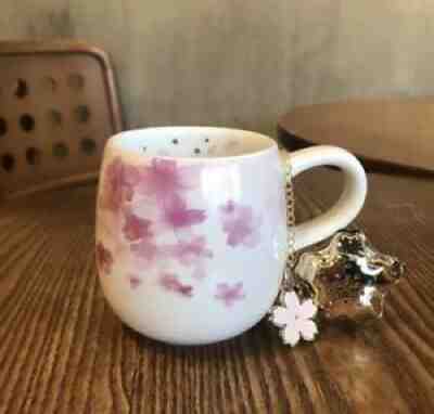 Starbucks 2019 China Sakura Season Pink Flower 10oz Mug Cup & Tea Funnel - Sold on eBay Aug 13, 2021 for $49.99